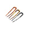 3 Pcs U Shaped Hair Sticks for Women Girls, Fashion Tortoise Shell Hair Forks 4.53 inch Acetate 2 Prong Bun Hair Clips Updo Hair Pins Hair Accessories for Thin Thick Hair