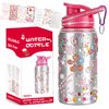 Decorate Your Own Water Bottle Kits for Girls, Valentines Goodie Bag Stuffers, Valentines Day Gifts for Kids Ages 5 6 7 8 9 10 Year Old, Gem Art supplies for Teen Girl, Daughter Sister Birthday Gift