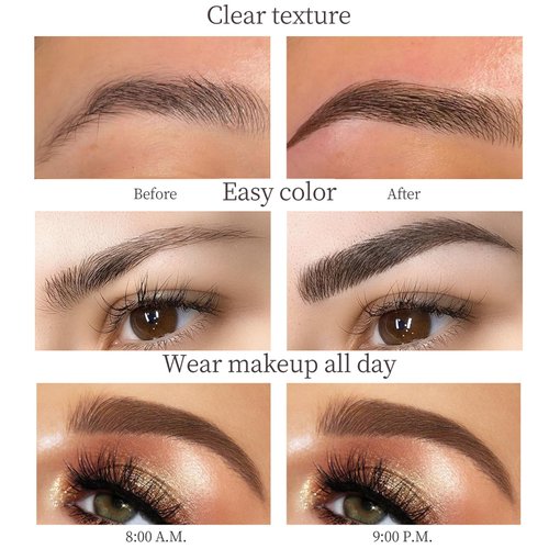 Generic 2024 New Magic Eyebrow Pencil, New 3D Waterproof Microblading Eyebrow Pencil Contouring Pen, 4-Tipped Precise Brow Pen, Long-Lasting Natural Fine Stroke Eyebrow Pen (light brown)