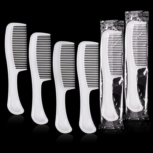 Hipruict Combs Individually Wrapped, 100 Pack Disposable Combs Bulk, Sturdy Thick Travel Comb Bulk, Combs in Bulk for Homeless, Suitable for Home, Hotel, Travel, Charity (100 PACK)