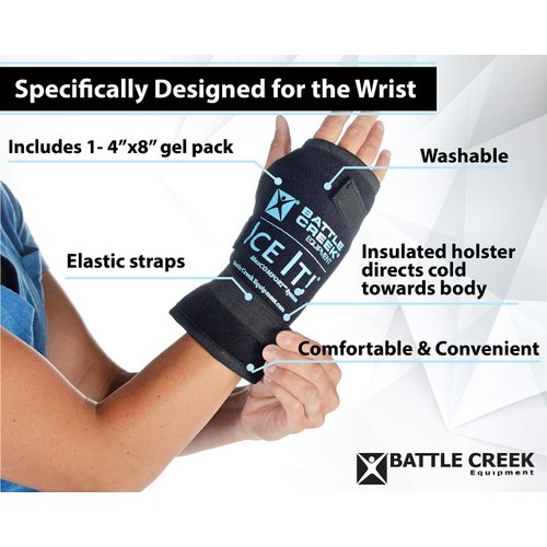 Cold & Hot Therapy System Ice Pack Ice It! ® MaxCOMFORT™ (Wrist Wrap (570)) – from Battle Creek Equipment, Hot & Cold Therapy Items Since 1931
