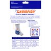Champion Elastic Ankle Support Compression Sleeve, Gray, Medium