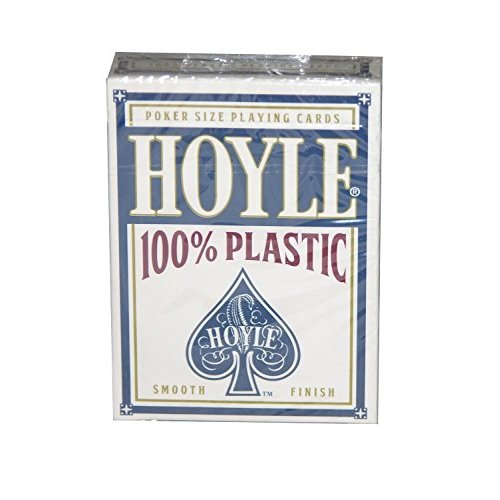 Hoyle Blue Poker Sized 100% Plastic Playing Cards