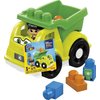 MEGA BLOKS Toddler Building Blockstoy Car with 1 Block Buddies Figure, Raphy Recycling Truck for Toddlers 1-3