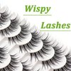 Losha Eyelashes Wispy Lashes Natural Look 8 Pairs Clear Band False Eyelashes Handmade Reusable Fake Eye Lashes Pack (G1)