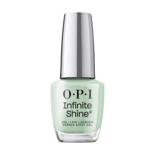 OPI Infinite Shine Long-Wear Soft Crème Finish Opaque Green Nail Polish, Up to 11 days of wear & Gel-Like Shine, In Mint Condition, 0.5 fl oz