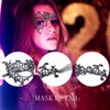 Blindery Lace Eye Mask Costume Mask Lace Masquerade Mask Women Party Ball Venetian Masks for Ball Proms and Party (half mask)