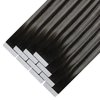 Ve Sunny Tape in Hair Extensions 24inch Balayage Hair Tape in Extensions Black Ombre Grey Invisible Tape in Hair Extensions Real Human Hair Balayage Natural Black Mix Silver Grey 25g 10pcs