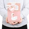 Swan Soiree - White Swan Baby Shower or Birthday Party Favor Boxes - Set of 12