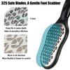 LePinko Foot Scrubber Set, Updated Blades, No Hurt Feet File, Powerful Pedicure Tool to Remove Callus and Dead Skin, Use in Shower or Dry, 2PCS