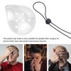 2 Pcs 9-Hole Plastic Eye Patches with 2 Elastic Rope, Breathable and Comfortable, Eye Protection, Suitable for Children, Adults Eye Surgery Covering, Breathable After Surgery Eye Protection