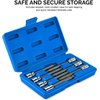 Neiko 10072A 3/8-Inch Drive Extra Long Allen Hex Bit Socket Set, SAE, 1/8-Inch - 3/8-Inch | S2 and Cr-V Steel, 7-Piece Set
