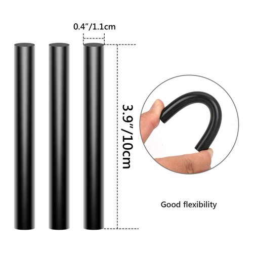 ENPOINT Black Hot Glue Sticks, 3.93 x 0.43 in Full Size Hot Melt Glue Sticks Dent Repair Tool Glue Sticks EVA Colored Hot Melt Adhesive Glue Sticks for Car DIY Art Craft General Repairs 36 Pack