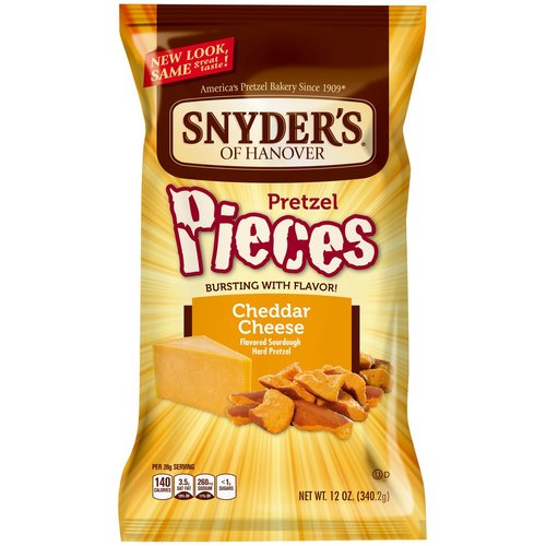 Snyder's of Hanover Pretzel Pieces, Cheddar Cheese, 12 Oz