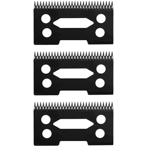 MAWAER 3 PCS Black PRO Hair Clipper Replacement Ceramic Blades fit Wahl Magic Clip Wahl Hair Clippers Moving Blades Senior Cordless Clipper Wahl Sterling Senior