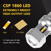 PHINLION 3600 Lumens 1156 7506 Amber LED Turn Signal Light Bulbs Super Bright P21W 1141 2396 7506 LED Bulb for Car Truck Motorcycle RV Blinker Lights, Amber Yellow