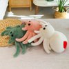 White Spider Plush Pillow Soft Toy 9.8inch Animal Huggable Christmas Spider Stuffed Animal Plush Toys,Valentines Day Gift Plushies for Pranks,Kids,Toddler,Xmas Birthday Gifts, Halloween,Christmas