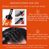 Grospe Hair Styling Gel, 2-in-1 Wax Gel with Comb, Men's Grooming gel, Moisturizing Long Lasting Fast Build , 100 ml, Includes 4 Hair Styling Combs