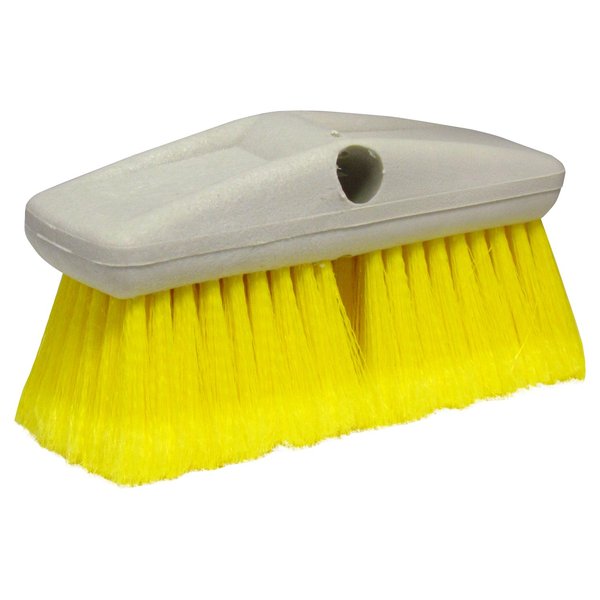 STAR BRITE 8-Inch Soft Wash Brush - Premium Boat Deck Cleaning Brush - Extend-A-Brush Compatible - High-Density Star Prene Fibers - (Yellow) Soft (040013)