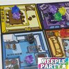 144 Pieces Meeples Game Tokens,Game Pieces for Board Games,Board Game Accessories with Portable Box(Translucent,6 Colors)