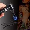 Tattoo Ink Mixer Tattoo Pigment Mixer Machine with 100Pcs Mixing Sticks Eyebrow Color Makeup Tattoo Ink Pigment Black Electric Agitator Machine for Microblading Tattooing Supplies Tattoo Supply Tool