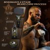 Bossman Men’s Bar Soap 4-in-1 – All Natural Christmas Gift for Men - Organic Beard Wash, Shampoo, Body Wash, Shaving and Bath Soap - Essential Beard Care (4oz), Scent- Eucalyptus and Tea Tree (1)