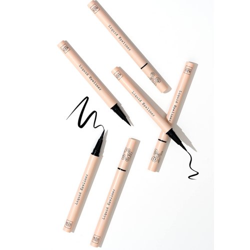 M2U NYC Waterproof Liquid Eyeliner Pen, Long-Lasting, Smudge proof, High-Pigmented Liner, Vegan & Cruelty-Free Eye Liner, Black Eyeliner Pen, Waterproof Eyeliner, Easy No-Skip Eyeliner, Black