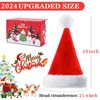 Ambandier Kids Santa Hat: Christmas Hat for Toddler Boys Girls, Children Soft Plush Classic Xmas Holiday Hat, Thicken Comfortable Velvet Santa Claus Hat for Christmas New Year Festive Theme Party