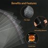 QINGZHE 240Pcs Clear Self Sealing Cellophane Bag 4x6 Inches 1.4 Mils Clear Plastic Bags Reusable Self Adhesive Cello OPP Bags for Candy, Bakery Cookie Bags, Treat, Jewelry, Cards