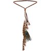 MINACHI Peacock Feather Headdress, Feather Headband, Bohemian Ethnic Style Hair Accessory for Women