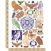 Owls Give a Hoot Temporary Tattoo Water Resistant Fake Body Art Set Collection - Color (One Sheet)