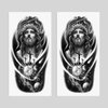Oottati 2 Sheets Waterproof Arm Temporary Tattoo Stickers Jesus God Cross Space Planet