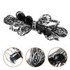minkissy Black Rhinestone Hair Clip - Bride Hair Barrette Crystal Butterfly Hair Barrettes Spring Hair Barrettes for Women Hair Clip Metal Accessories for Women Miss