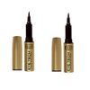 Milani Eye Tech Liquid Eyeliner, Black [01], 0.015 oz (Pack of 2)