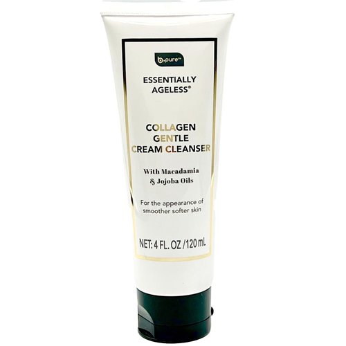 b.pure Collagen Gentle Cream Cleanser With Macadamia and Jojoba Oils, Face Wash