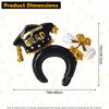 AEGYPIUS Graduation Headband and Balloon Set - 10-Pack Grad Hat Headbands, Cap Balloons for 2024 Graduates, Congrats Party Decorations