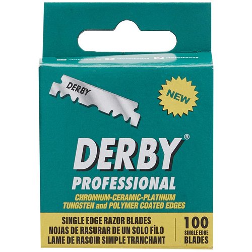 100 Derby Professional Single Edge Razor Blades