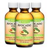 De La Cruz Avocado Oil - Expeller Pressed Pure 100% Avocado Oil for Hair and Body - Lightweight Body Oil for Dry Skin - 2 FL. OZ. (3 Bottles)