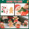 COCHIE 48Pcs DIY Christmas Craft Kits for Kids, Christmas Gingerbread Man Craft Art Kit, Make Your Own Christmas Craft Xmas Party Decor DIY Gingerbread House Cutouts for Holiday Handcraft Supplies