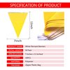 TSMD Solid Yellow Pennant Banners Flags String DIY Bunting Flags,Party Decorations for Grand Opening,Kids Birthday,Party Events Celebration