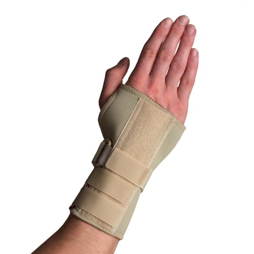 Thermoskin Wrist Brace, Right, XXL, Carpal Tunnel Brace with Dorsal Stay, Wrist-Hand Brace Dorsal, Hand Brace, Beige