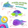 JA-RU Ocean Squirt Squishy Water Animals (1 Water Toys) Fun Floating Foam Sea Animal Toys for Kids. Sea Turtle, Dolphin, Whale Toddler Bath Toys. Pool & Beach Accessories. 4012-1s