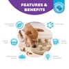 Outward Hound Nina Ottosson Dog Smart Dog Puzzle Interactive Treat Puzzle Dog Enrichment Dog Toy, Level 1 Beginner, Tan, Composite