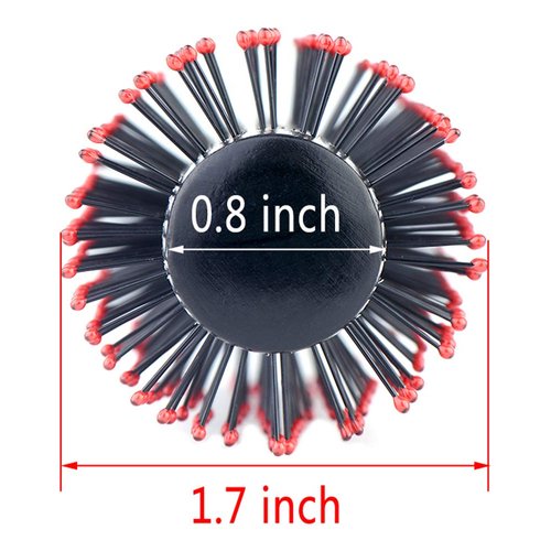 PERFEHAIR Round Hair Brush for Blow Drying, Wooden Blowout Brush With Soft Nylon Bristles, for Medium Or Short Hair