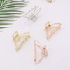 Canitor Small Hair Clips 3" Medium Semicircle Hair Clips 4PCS Gold Hair Clips Silver Hair Clips Small Hair Claw Clips Hair Clips for Thin Hair Claw Clips for Thin Hair Cute Hair Clips for Women