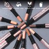 FOCALLURE No Crease Eyeshadow Stick, Creamy Eye Shadow Stick, Matte & Shimmer Eyeshadow Pencil, Smudge-proof, Built-in Smudger, VELVET COCOA