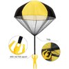 12 Pieces Parachute Toy Hand Throw Flying Toys Parachute Men Toy Parachute Figures for Christmas Outdoor Landing Gifts, No Battery Nor Assembly Required (Simple Style)