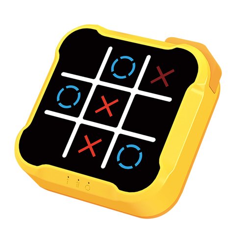 Tic Tac Toe Bolt Game,3-in-1 Handheld Puzzle Game Console,Portable Travel Games for Educational and Memory Growth, Toys Board Games for Kids and Adults,Birthday Gifts for All Ages (Yellow Orange)