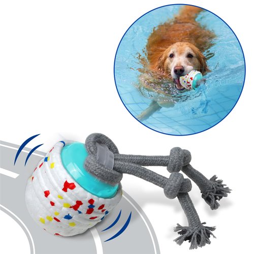Interactive Dog Toys Automatic, Indoor Moving Dog Toy, Outdoor Floating Dog Water Toy, Motion Activated/USB Rechargeable Dog Balls to Keep Them Busy