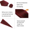 Pre stretched Braiding Hair 30 Inch 8 Packs Professional Hair Extensions Synthetic Braid Hair Crochet Braids Soft Yaki Texture Hot Water Setting(30",burgundy)